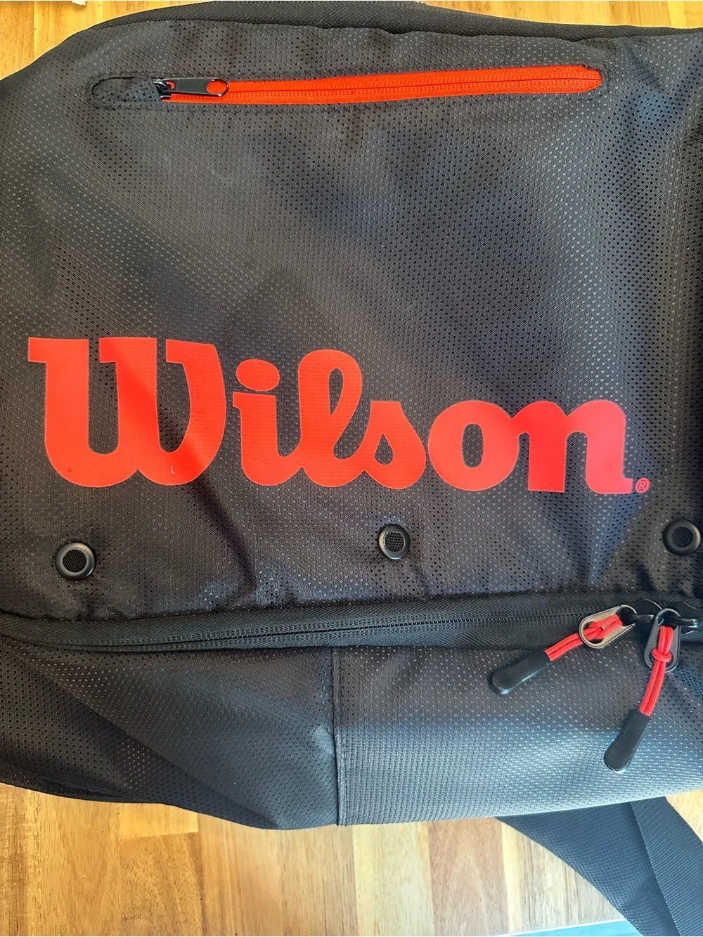 Wilson Tour Tennis Backpack Black Red holds up to two rackets